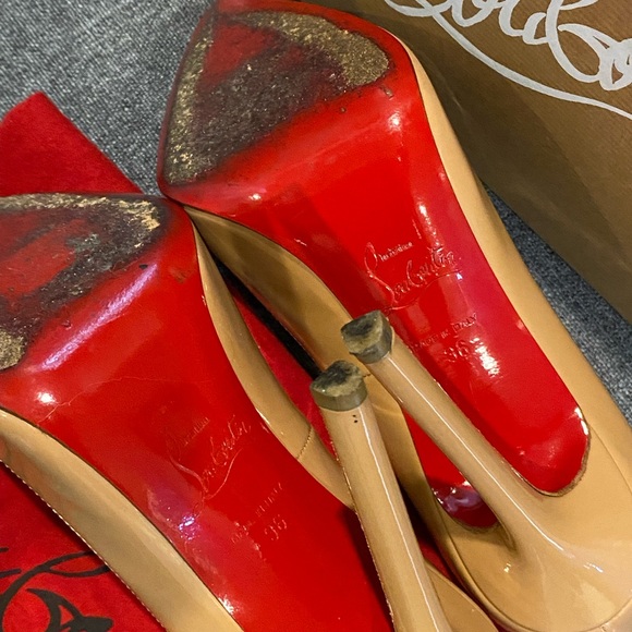 Christian Louboutin Pigalle 120 Nude Patent 36 - Picture 4 of 8